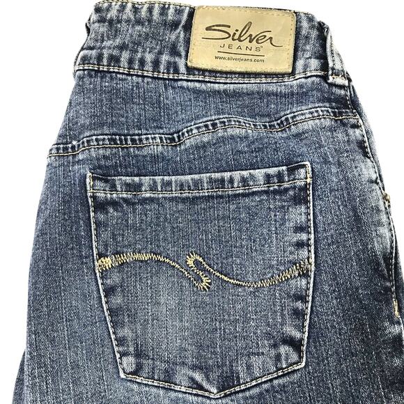 Silver‎ Jeans Womens Size 27 Bootcut Medium Wash Denim Stretch Mid Rise Casual - Picture 5 of 8